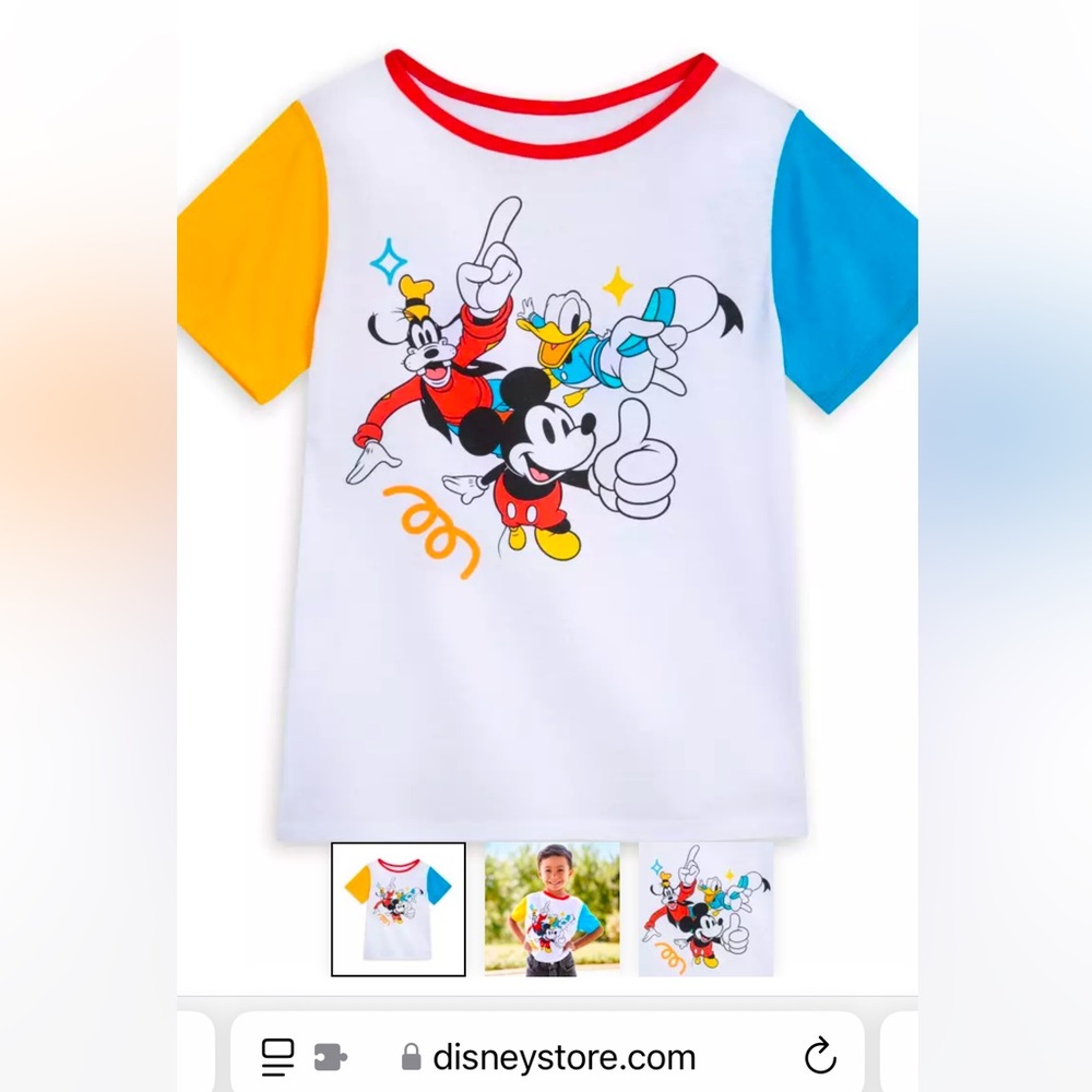 Mickey Mouse and Friends Color Block T-Shirt for Kids – Sensory Friendly sz XL
